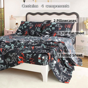 Juego de sábanas de primera calidad para dormitorio, producción personalizada, con material suave y acabado de calidad. - Product Image 2
