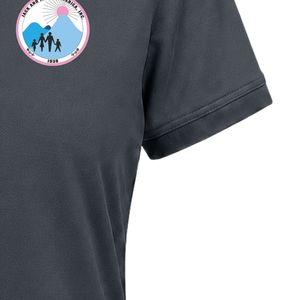 เสื้อโปโลปักลายตราแจ็คแอนด์จิล สีเทาชาร์โคล แขนสั้น คอปก ติดกระดุมด้านหน้า น้ำหนักเบา ชุดยูนิฟอร์มทีมแบบสั่งทำพิเศษ - Product Image 3