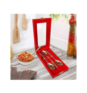 Brass Cutlery Spoon <b>Mirror</b> Polished Handle Eco-Friendly Dishwasher Safe <b>Tabletop</b> Cutlery Best Finish Brass Spoon - Product Image 2