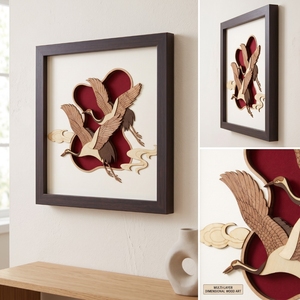 Premium Natural Wood Veneer Art <b>Frame</b> | Modern Decorative <b>Wall</b> <b>Frame</b> | Handcrafted Home & Office Decor - Product Image 5