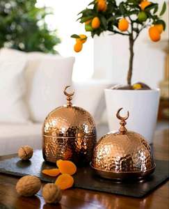 Plateau à bonbons Ramadan, plateaux étoilés et luneux, décorations de table pour servir des friandises, vaisselle de Ramadan - Product Image 2