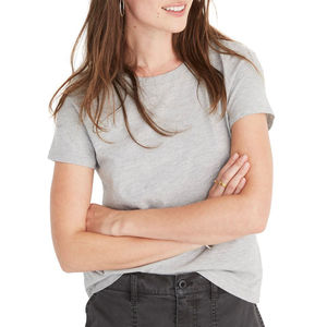 Camisetas para Mujer, Logotipo Personalizado, Mezcla de Algodón, Poliéster y Rayón, Camisetas para Dama, Precio al por Mayor - Product Image 1