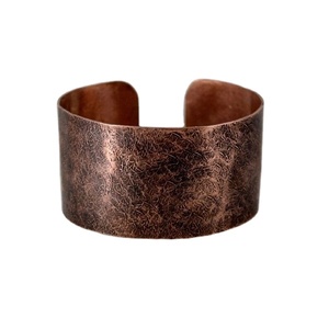 Unisex Adjustable <b>Copper</b> <b>Bracelet</b> Simple Wide Irregular Minimalist Fashion Bangle for Men and Women - Product Image 1