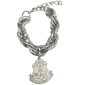   Bracelet en argent pour femme, élégant, chaîne en métal poli, bijou de poignet, accessoire de mode classique pour tous les jours, les fêtes et les événements - Product Image 2