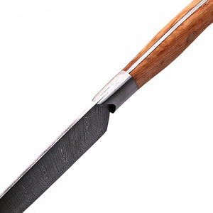 Cuchillo de Cocina Profesional de Acero de Damasco con Mango Ergonómico de Madera para Cocinar y Preparar Alimentos - Product Image 6