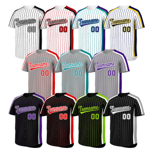 Custom <b>Baseball</b> <b>Jerseys</b>-Breathable Printed 100% Polyester Team Apparel <b>Bulk</b> Factory Price - Product Image 6
