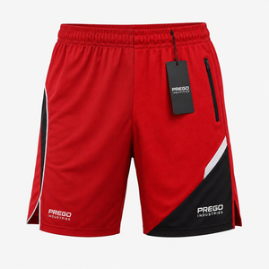 Shorts d'entraînement athlétiques pour hommes, respirants, séchage rapide, écologiques, anti-plis, avec dentelle, pour la course, la gym, le fitness, taille élastique, OEM ODM - Product Image 1