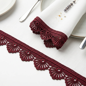 Encaje Guipur GPO de Vino Directo de Fábrica, Rollo de 20 Metros para Adornos de Dupatta, Mangas de Kurti, Cuellos y Costura Artesanal - Product Image 3