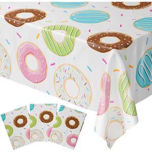 Confezione da 3 Copritavolo XL 54"x108" a Forma di Ciambella per Decorazioni di Feste di Compleanno - Product Image 1