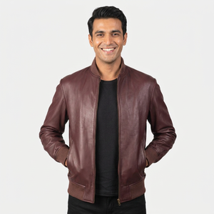 2026 Quality Brand Motorcycle Leather Jackets <b>Men</b> Warm Patchwork Leather Jacket Stand Coller for Outer Wear jacket for <b>men</b> - Product Image 1