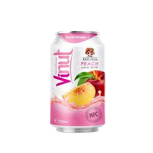 น้ำพีชกระป๋อง 330 มล. รสออริจินัล น้ำผลไม้แท้ น้ำตาลน้อย รับผลิตแบบ OEM ODM แบรนด์ส่วนตัว ผู้ผลิตเครื่องดื่ม - Product Image 1