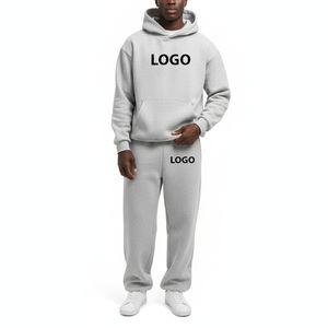 Survêtements de jogging en molleton pour hommes, qualité supérieure, 100% coton, impression personnalisée du logo, streetwear, hiver, coupe classique - Product Image 4