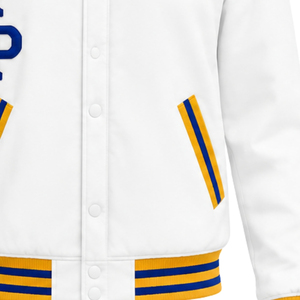 เสื้อแจ็คเก็ตบอมเบอร์ผ้าซาตินซิปสำหรับผู้หญิง Sigma Gamma Rho แฟชั่นลำลอง เสื้อคลุมตัวนอก สัญลักษณ์ชมรมกรีก  เสื้อผ้าสั่งทำ OEM ขายส่ง - Product Image 5