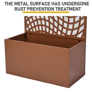 Fioriera da Giardino in Metallo Alta 70 Pollici con Traliccio per Piante Rampicanti e Ortaggi, Recinzione e Cancello - Product Image 6