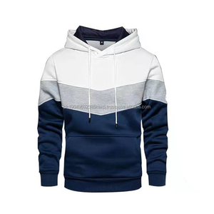 Sweats à capuche pour hommes en gros, 100% coton, tissu épais 320 GSM, impression personnalisée, broderie, sweat à capuche vierge pour hommes, vêtements de rue - Product Image 2