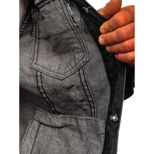 Men's Denim <b>Jacket</b> | Winter Warm Fleece Jean Coat Manufacturer - Product Image 4