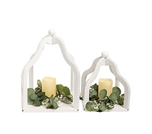 Farol de madera de diseño más vendido con cubierta de vidrio, portavelas decorativo para bodas, eventos y hoteles - Product Image 1