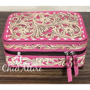 Caja de Joyería de Cuero Genuino para Mujer, Hecha a Mano, Venta al Por Mayor de Fábrica, 2026, Estuche de Almacenamiento de Joyería de Viaje de Cuero Vacuno Auténtico - Product Image 1