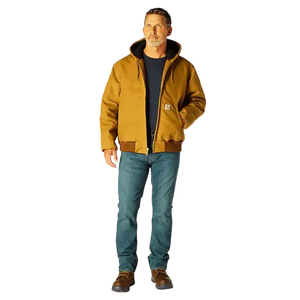 Veste Active Homme Personnalisée en Toile de Canard Épaisse, Style Vintage Workwear Streetwear, Manteau à Capuche en Toile Qualité Industrielle, Vente en Gros - Product Image 5