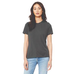เสื้อยืดลำลองสตรีสำหรับฤดูร้อน คอทรงโอ แขนสั้น ผ้าถักนิตติ้ง 100% ผ้าฝ้ายเนื้อแน่น 180 กรัม ระบายอากาศได้ดี - Product Image 1