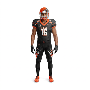Tenue de football professionnelle pour équipe Tiger – Maillot et pantalon légers anti-humidité avec personnalisation de la marque - Product Image 1