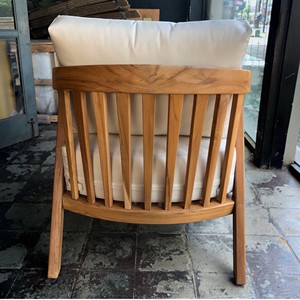 Hotel Lounge Armchair Solid Teak Wood Modern Resort Single <b>Sofa</b> Chair For Villa Project Interior <b>Outdoor</b> Contract Export Custom - Product Image 5