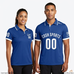 Couple Polo Shirt with Logo Personalized Team <b>Name</b> Number Embroidery Sublimation Slim Fit Short Sleeve Sports Polo - Product Image 1
