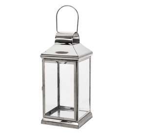 Simple Pleasant Looking Selling Metal & Glass Home Decor Hanging <b>Lantern</b> in White Finish <b>Candle</b> <b>Lantern</b> for Outdoor & Garden - Product Image 2
