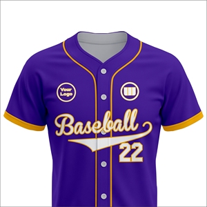 Maillot de baseball personnalisé professionnel, uniforme d'équipe, vêtements de sport respirants à séchage rapide pour l'été et l'automne, fournisseur OEM en gros - Product Image 4