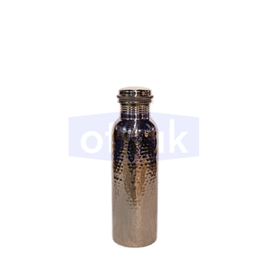Bouteille d'eau en cuivre martelé de qualité supérieure, écologique, réutilisable, portable, anti-fuite, pour la maison, le bureau, les voyages, cadeau - Product Image 5