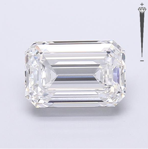 Diamante Cultivado en Laboratorio con Certificación IGI, Corte Esmeralda de 3.71 CT, Color D, Claridad VVS2, CVD LG 780618876 ROYAL GEMS para Joyería - Product Image 1