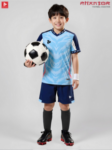 Ensemble de maillots de football personnalisés, séchage rapide, respirant, uniforme d'équipe de football, adultes, enfants, logo personnalisé, OEM, ODM, Phantor JP Kids - Product Image 4