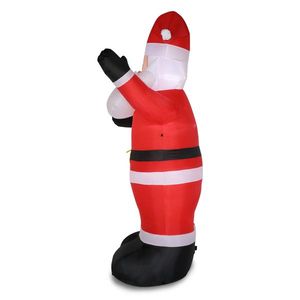 Babbo Natale Gonfiabile con Luci a 4 Stringhe, 2,4 Metri, per Decorazioni Esterne da Giardino - Product Image 4