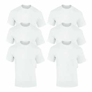 T-shirt unisexe en coton de qualité supérieure, col rond, personnalisable avec logo brodé et impression par transfert thermique, style décontracté, vente en gros - Product Image 2