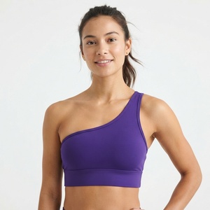 Top Deportivo Personalizado al por Mayor, de un Solo Hombro, Acanalado, para Gimnasio, Entrenamiento, Fitness, Ropa Deportiva - Product Image 4