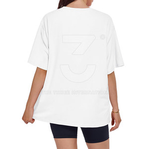 เสื้อยืดโอเวอร์ไซส์ผู้หญิง พรีเมียม ผ้าฝ้ายเนื้อนุ่ม ระบายอากาศได้ดี ทรงหลวม สไตล์สตรีทแฟชั่น สำหรับฤดูร้อน - Product Image 2