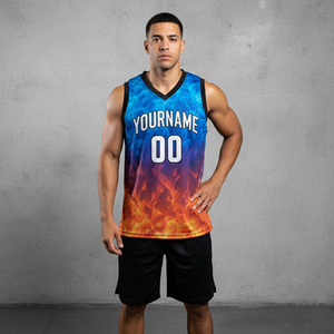 Uniforme de Baloncesto Personalizado de Alta Calidad, Jersey sin Mangas Transpirable con Pantalones Cortos para Sublimación, Alta Visibilidad en la Cancha - Product Image 1