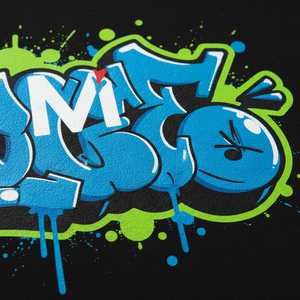 เสื้อยืดผ้าหนานุ่มพิมพ์ลายพัฟฟ์ ทรงโอเวอร์ไซส์ ไหล่ตก ผ้าเฟรนช์เทอร์รี่ สกรีนลายแบบกำหนดเอง พร้อมเอฟเฟกต์โฟม - Product Image 5