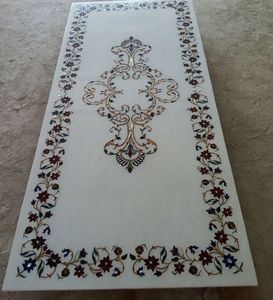 Mesa Redonda de Estilo Italiano Contemporáneo con Incrustaciones de Mármol para Muebles de Sala de Estar y Uso en Hoteles - Product Image 3