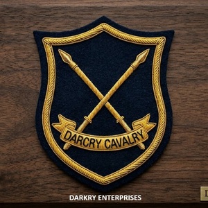 Parche de escudo bordado a mano con hilo de lingotes de oro, insignia para blazer, escudo con lanza cruzada, emblema histórico de club - Product Image 1