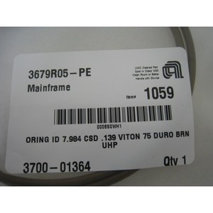 NUEVO AMAT 3700-01364 Oring ID 7.984 CSD .139 75 - Equipo y Piezas de Semiconductores de Confianza de Marca Global - Product Image 1