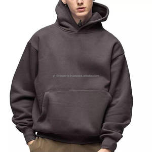 เสื้อฮู้ดดี้ผ้าฝ้าย/โพลีเอสเตอร์หนานุ่มพิเศษ ขนาดใหญ่พิเศษ สำหรับฤดูหนาว พิมพ์ลายดิจิทัล สีพื้น ไม่มีเชือกผูก - Product Image 5