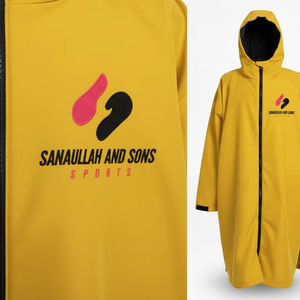 Wholesale Adult Swim Parka Waterproof Windproof Fleece Lined Hooded <b>Changing</b> Robe Custom Bulk Supplier - Product Image 4