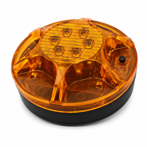 Balise de signalisation LED portable à piles, lampe de sécurité clignotante d'urgence avec 6 LED, alimentée par piles AA - Product Image 2