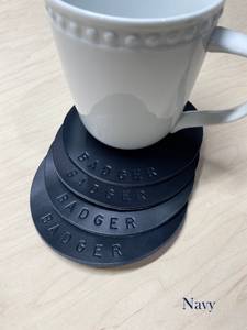 Sous-verres en cuir véritable en gros, tapis de table à café personnalisés, résistants à la chaleur, pour tasses, 10 cm GLC-0007 - Product Image 6