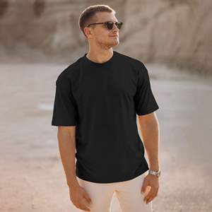 Custom logo <b>Tshirt</b> High Quality 100% Cotton Blnak Plain t Shirt Comfortable Hot Sale T-shirt for Men - Product Image 3