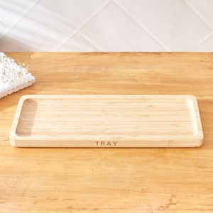 Luxury bamboo tray rectangular decorative oem odm low moq factory price wholesale bulk supply eco friendly natural finish - Product Image 2
