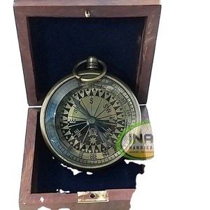 Best Quality Nautical Marine Compass with Shisham <b>Wood</b> Box - Product Image 1