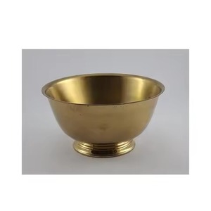 Tazón Multiusos de Metal para Servir, Tazón de Acero Inoxidable para Alimentos, Elegante Vajilla para Cocina y Comedor, Plato para Servir Ensaladas y Frutas - Product Image 6