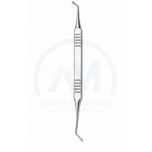 Al Mida Healthcare Manual Dual Tip Dental Surgical <b>Instrument</b> Stainless Steel Handle CE Certified Class I Hospital Clinic Use - Product Image 2